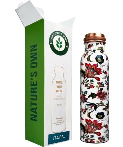 Alternative view of Kupferflasche Floral White 950 ml