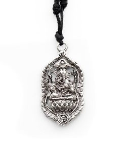 Alternative view of Halskette mit Metallanhänger Ganesha